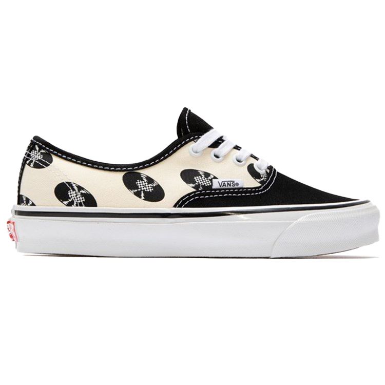 Vans Wacko Maria x Authentic LX Records — кроссовки унисекс кремового цвета, черные, белые VN0A4BV9592