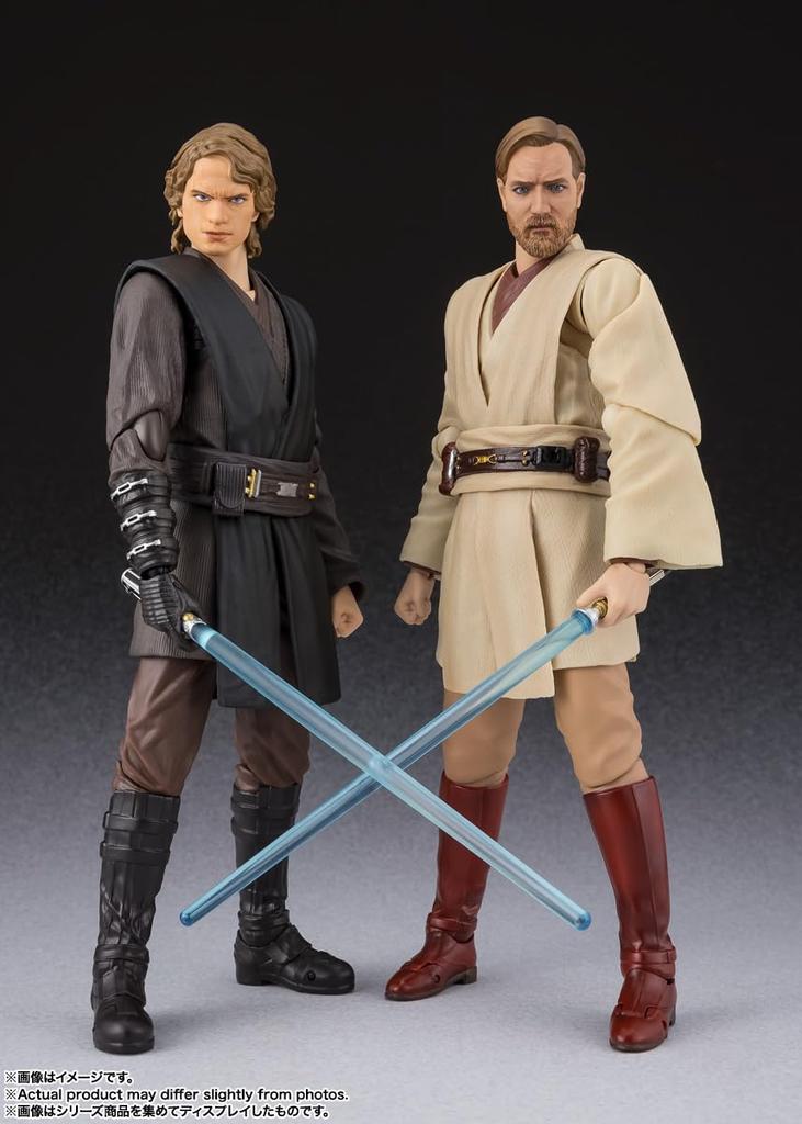 TAMASHII NATIONS Star Wars Episode III Obi-Wan Kenobi Revenge of the Sith S.H.Figuarts 150mm PVC/ABS/Fabric Painted Articulated Figure