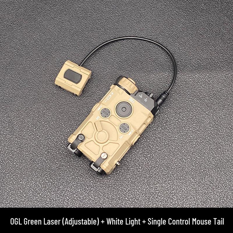 Adjustable Tactical Green Laser & Illuminator PEQ15 DBAL with Tail Switch