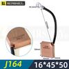 High Copper Commutator Carbon Brush 16x45x50mm Slip Ring Brush J164 for Crane Center Motors