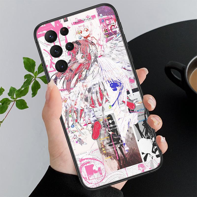 Phone Case For Samsung A17 A55 A16 A56 A35 A15 A53 A54 A33 A34 A25 A05S A52 A52S A07 A26 A06 Japanese angel girl Drawing