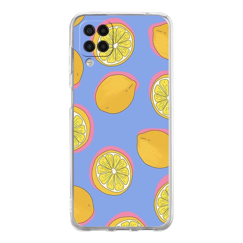 Средиземноморский Лимон Чехол для Телефона Для Samsung Galaxy A51 A71 A21S A12 A11 A31 A41 A03S A13 A33 A73 A53 A52 A32 5G A23 Прозрачная Крышка