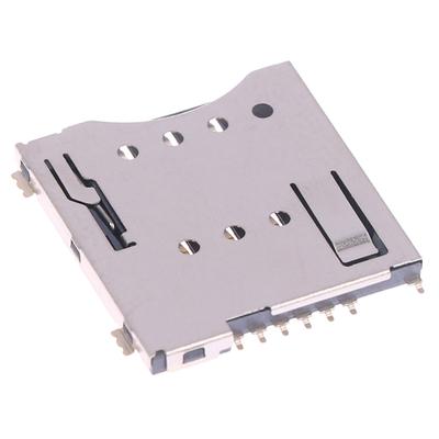1 шт. MUP-C792 Оригинальный разъем для SIM-карты Micro SIM, SMD-компонент, самопрокалывающийся, 6+1P слот для SIM-карты, тип Push-Push