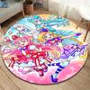 WonderfulPrecur, Круглый ковер Winx Club, Ковер для гостиной, спальни, дивана, игровой комнаты, Нескользящий коврик для пола