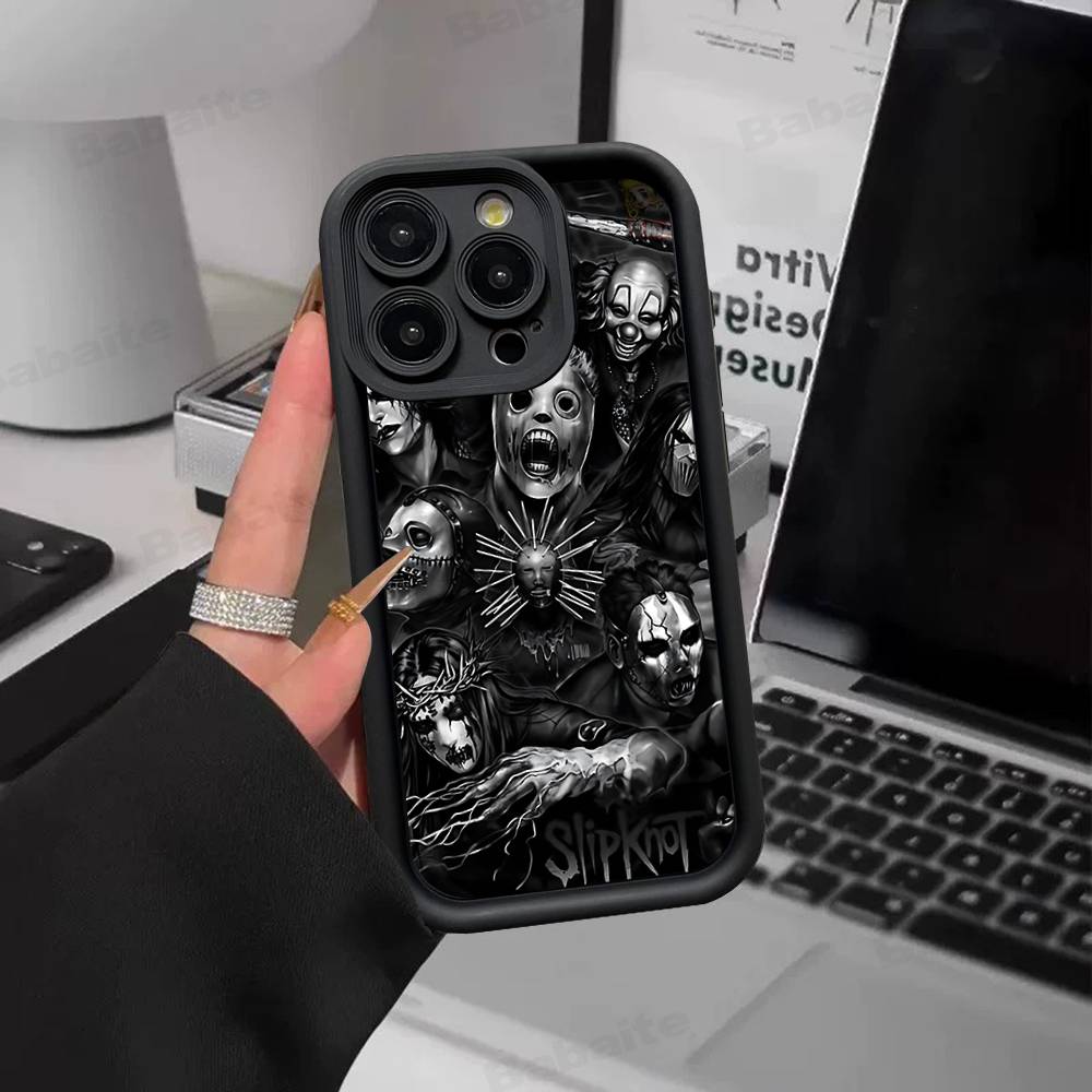 Чехол для телефона Band Cool-S-SlipknotS-S для IPhone 17 16 15 14 13 12 11 Pro Max Mini Plus Мягкая задняя крышка из ТПУ