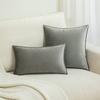 Home Decoration Edge Velvet Waist Pillow Cushion Cover Super Soft Plush Hotel Sofa Pillow Cover