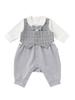 Baby Open Dress Formal Long Gray [Mokumofu] Clothes, Front, Up, Coveralls, Romper, Boys, Sleeve, 70,