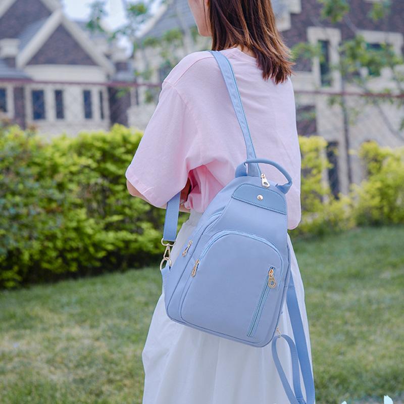 Women Waterproof Oxford Backpacks Vintage Female Shoulder Bag For Girls Sports Rucksack Chest Bags CLE