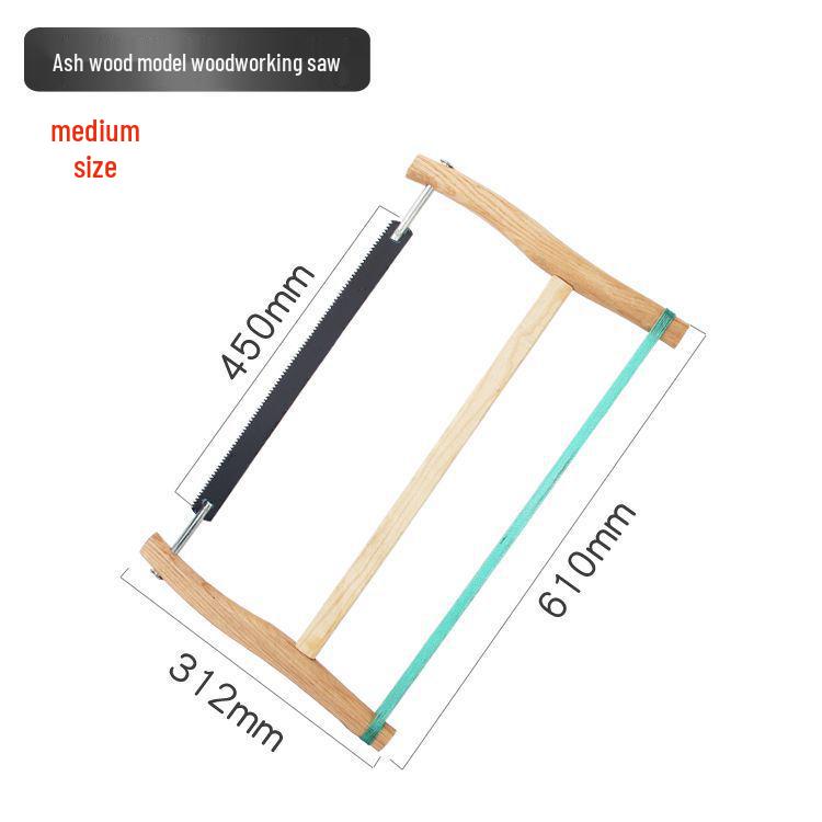 Винтажная бытовая уличная ручная пила для деревообработки - Старомодный инструмент рамная пила