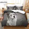 Красивый комплект постельного белья с изображением щенка, комплект пододеяльников, 3D постельное белье с цифровой печатью, комплект постельного белья размера «queen size», модный дизайн