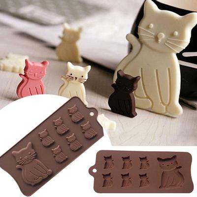 1 шт. силиконовая форма для торта в виде кота, 3D-печенье в виде котенка, помадка, инструменты для выпечки, форма для шоколадных конфет из смолы и глины