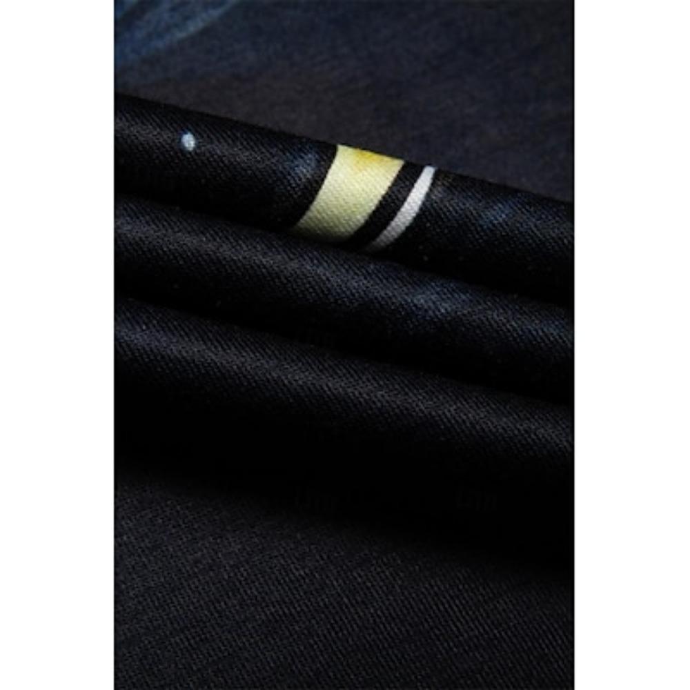 Women's T Shirt Tee Cat Print Daily Weekend Fashion Funny Long Sleeve Round Neck Black Spring &  Fall