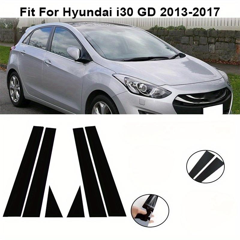 6 шт. Накладки на стойки дверей и окон автомобиля, наклейки для Hyundai i30 GD/Elantra GT 2013 2014 2015 2016 2017, Автозапчасти для экстерьера