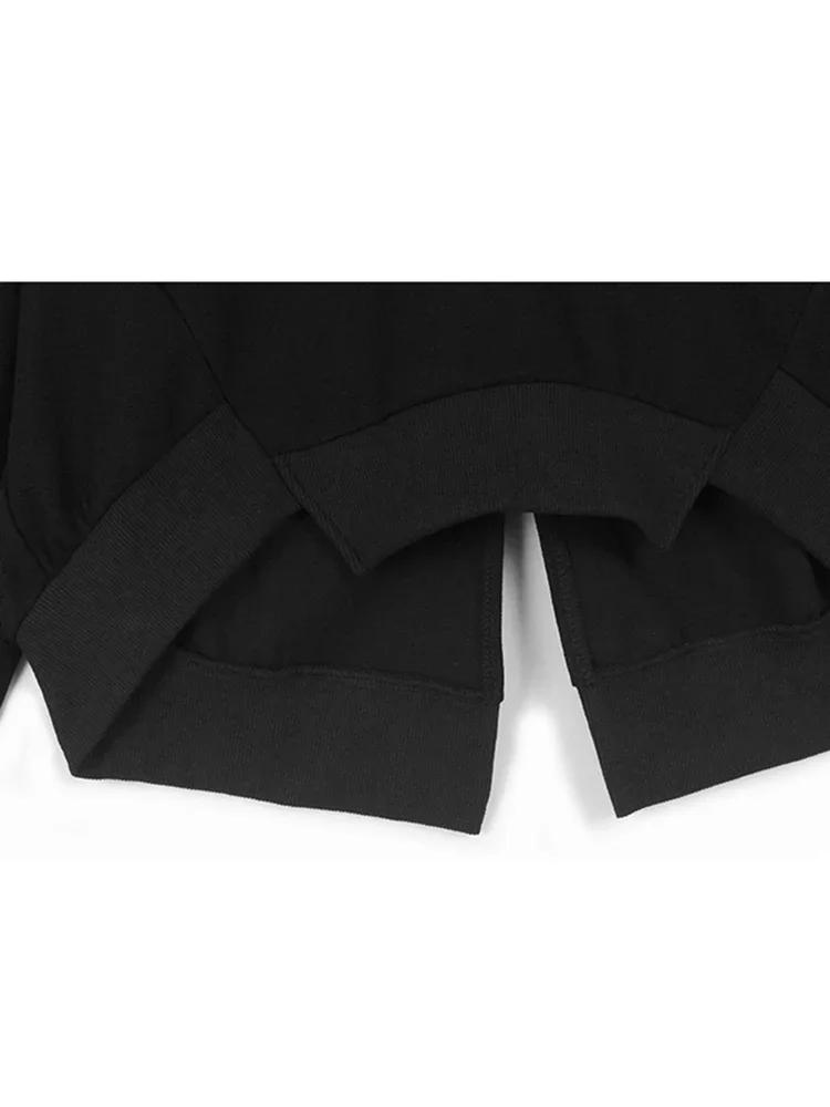 Xitao Свободные нерегулярные толстовки с круглым вырезом GYX1012