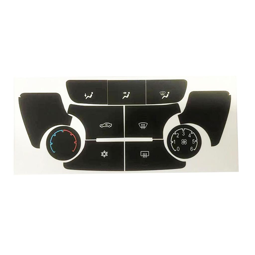 1 Set Car A/C Air Condition Climate Control Black Button Repair Decal Sticker Set For Buick For Verano For Encore