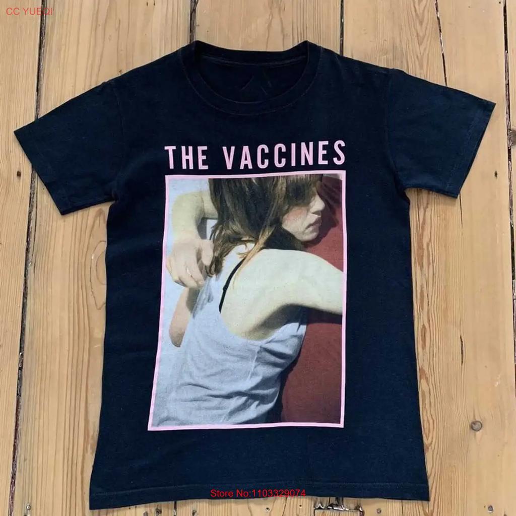 Rare The Vaccines Band T Shirt Concert S to 5XL TR359 vintage Washed graphic designer clothes Casual fashion Stylish streetwear