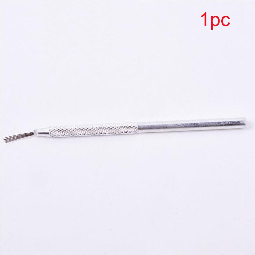 1/2/3pcs Handmade Modeling Clay Pottery Texture Brush 7 Pins Sculpting Ceramics Tool
