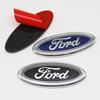 NGGU1 11.5cm ABS Car Front Rear Trunk Badge Emblem Replacement For Ford Focus Mondeo Edge Ecosport Ranger Fiesta Fusion Kuga Tuning