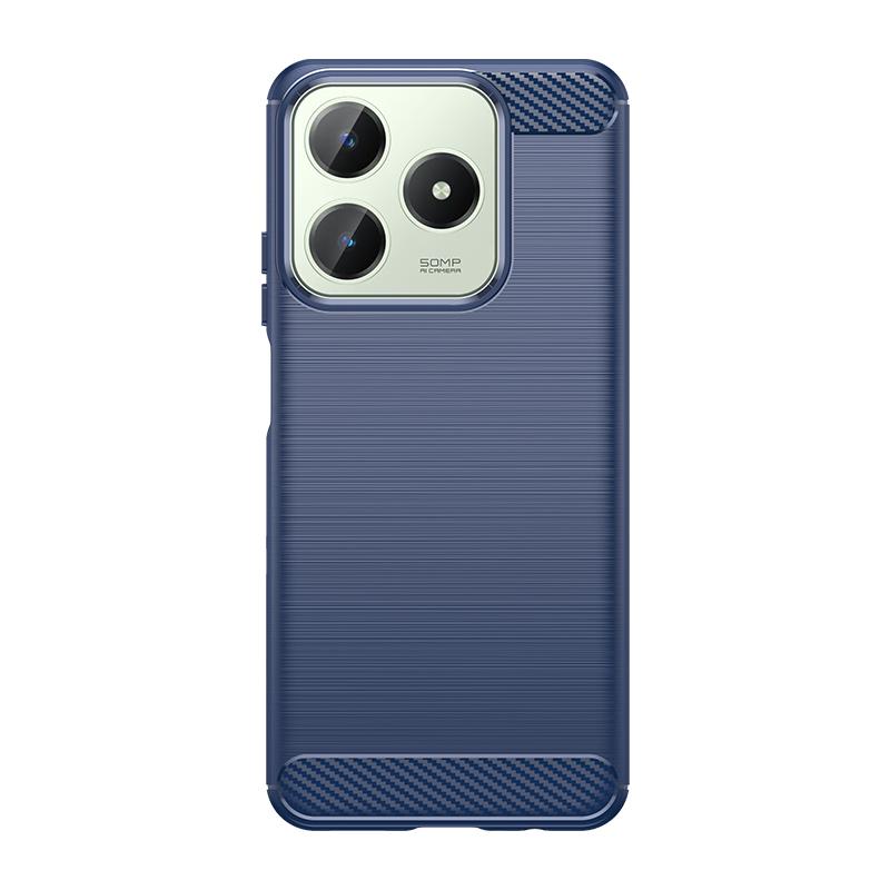 Для Чехол OPPO Realme C61 Чехол Realme C61 Capas Противоударный Бампер для Телефона Задняя Мягкая TPU Углеродное Волокно Fundas Realme C61 C 61 6.78"
