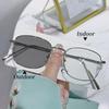 Fashionable Photochromic Myopia Glasses for Men Women Vintage Metal HD Lens Short Sighted Eyeglasses Finished Optical Eyewear