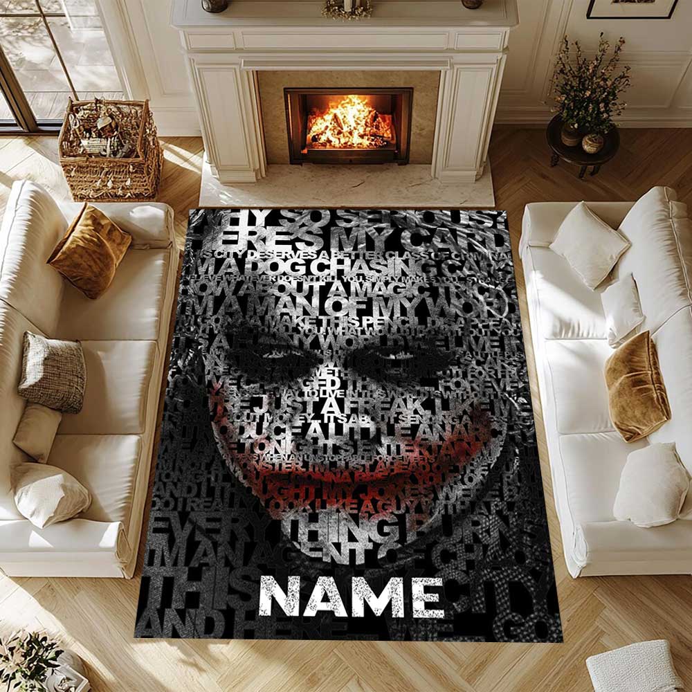 Warnermedia Customize your name rug, office chair cushion, home bedroom living room gift.