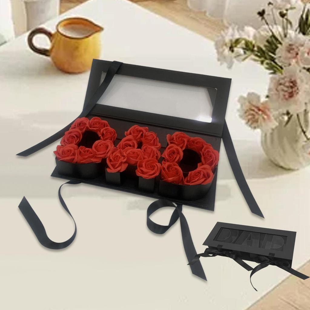 Dad Empty Fillable Gift Box Father's Day Elegant Rectangular Soap Packaging Bag for DIY