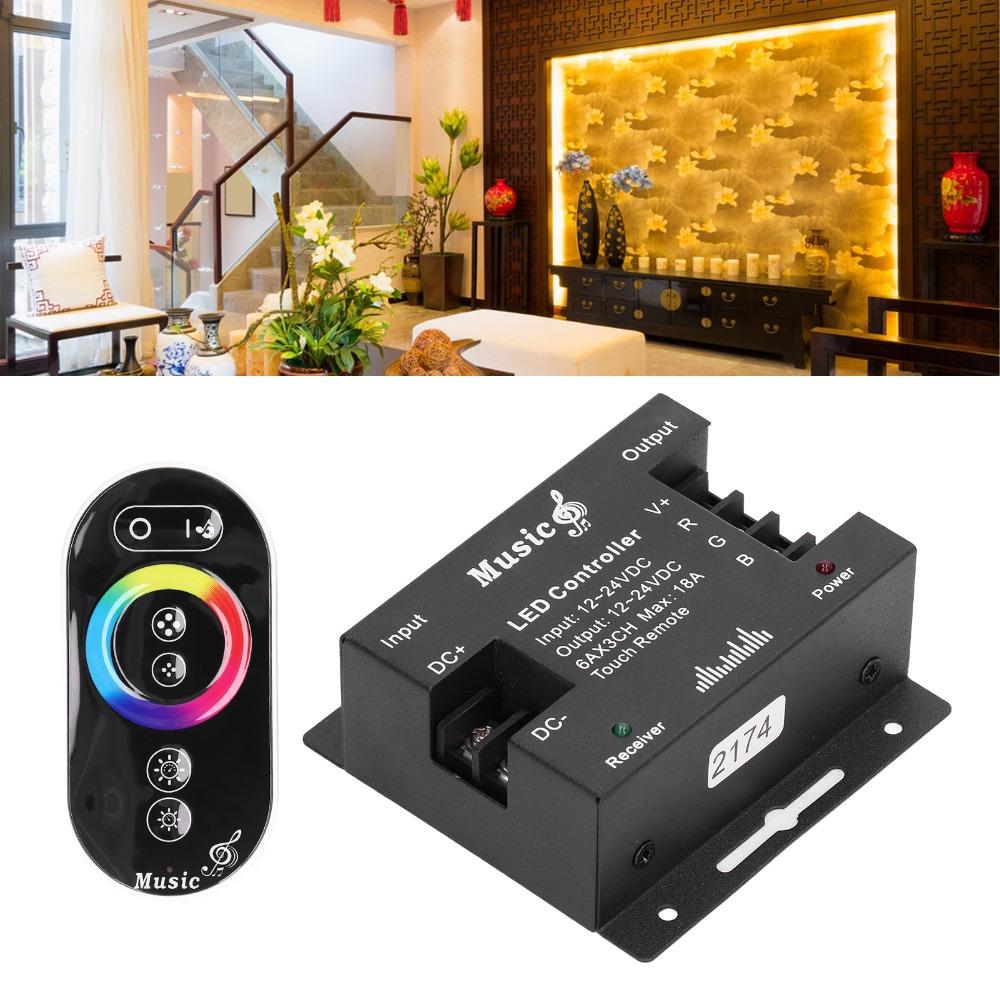 Premium LED Dimmer Switch Durable Touch Slide Dimmer Modern RGB Strip Light Controller Strip Light