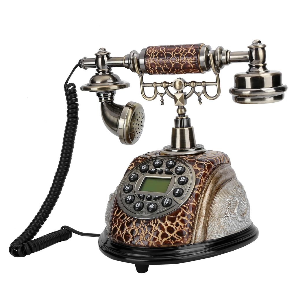 Ретро-стиль проводной стационарный настольный телефон с подсветкой домашний офис