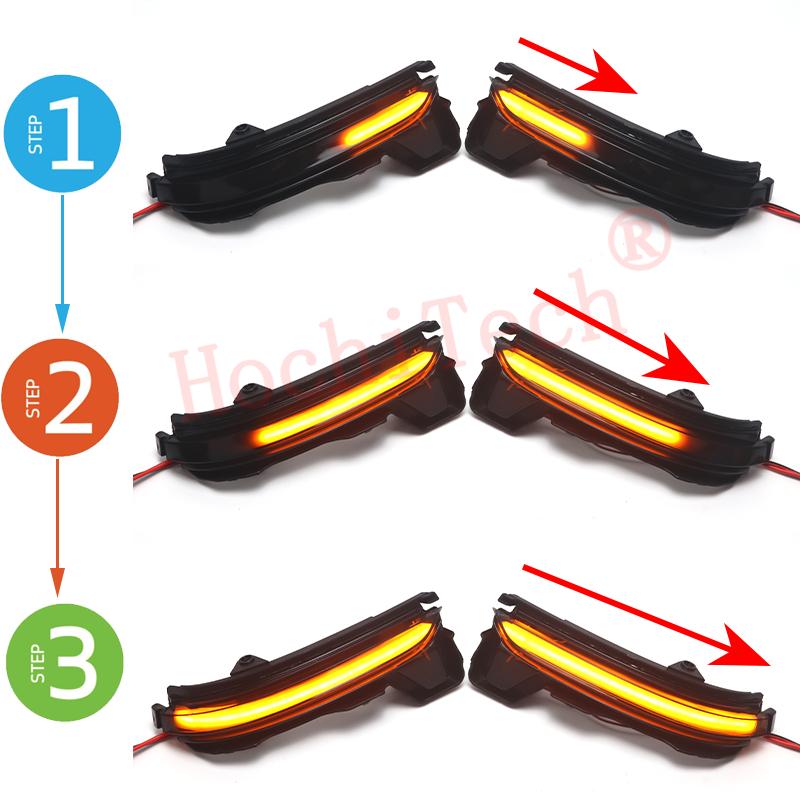 Dynamic Turn Signal LED Side Mirror Indicator Blinker Sequential Lamp for Skoda Kodiaq Pre-facelift 2016-2020 Karoq 2017-2020