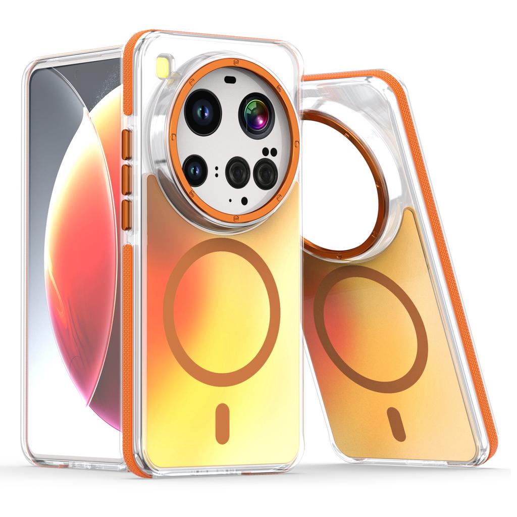 For Xiaomi 15 Ultra Case Compatible with MagSafe Color Changing TPU Acrylic Phone Back Cover