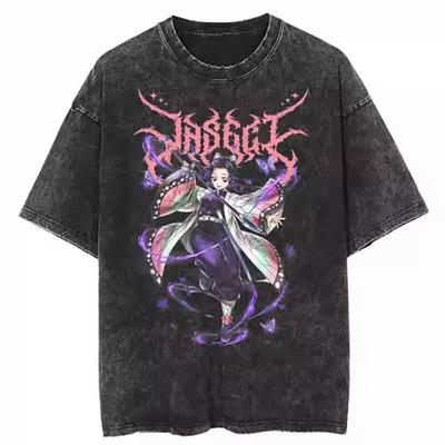 Mens Clothes New Arrival  Tee Shirt Homme Graphic TShirts Men Tshirt for Men Ropa Hombre Japanese Anime Graphic Washed