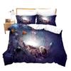 Galaxy Planet Printed Duvet Cover Universe Decor Bedding Duvet Cover Solar System Outer Space Teen Kids Boys 3D Astronomy Theme