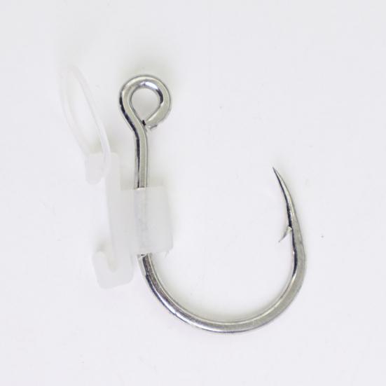 3/5/10/20Pcs Luminous Live Fishhook with Barbed Shrimp Fixing Hook Glow-in-the-dark Offset Freshwater Saltwater Catfish