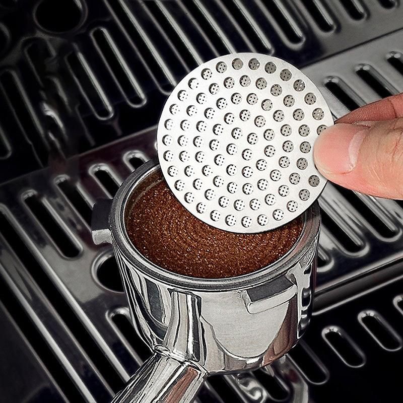 51/53/58Mm Kitchen Coffee Puck Screen Stainless Steel Double Layer Fine Filter Screen For Portafter Espresso Accessories