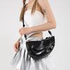 PU Leather Retro Saddle Bag Fashion Design Versatile Dumplings Bag Elegant Crossbody Bags Travel