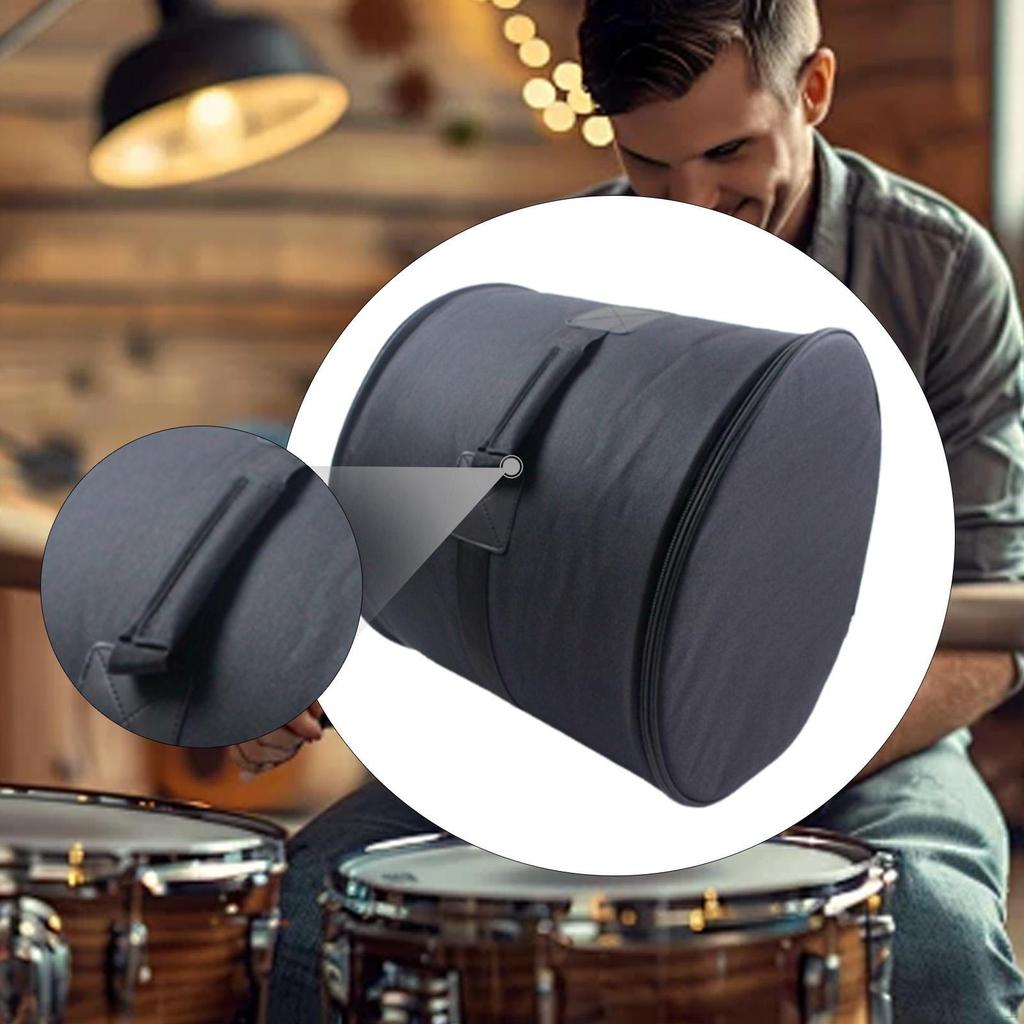 Tom Drum Bag Cover Dustproof with Handle Thick Padded Professional for Travel Carrying Case