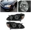 Черный передний блок-фары для Toyota Corolla 2003-2008 (Спецификация США)