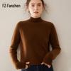 Fanzhen Women's Thickened Semi-High Neck Cashmere Blend Sweater
