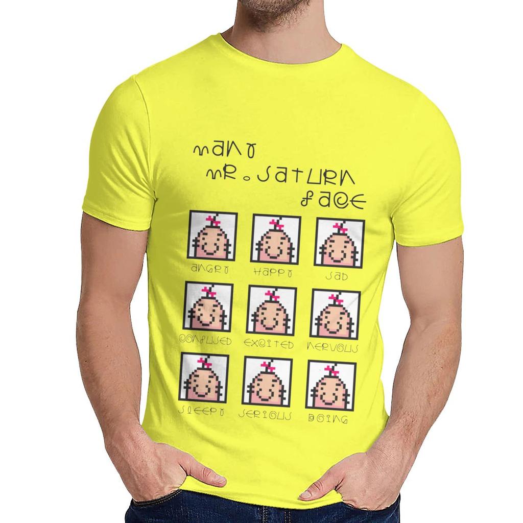 Футболка с круглым вырезом, многоликая, для фанатов игры Earthbound Mother, безумная, для мужчин, натуральный хлопок La