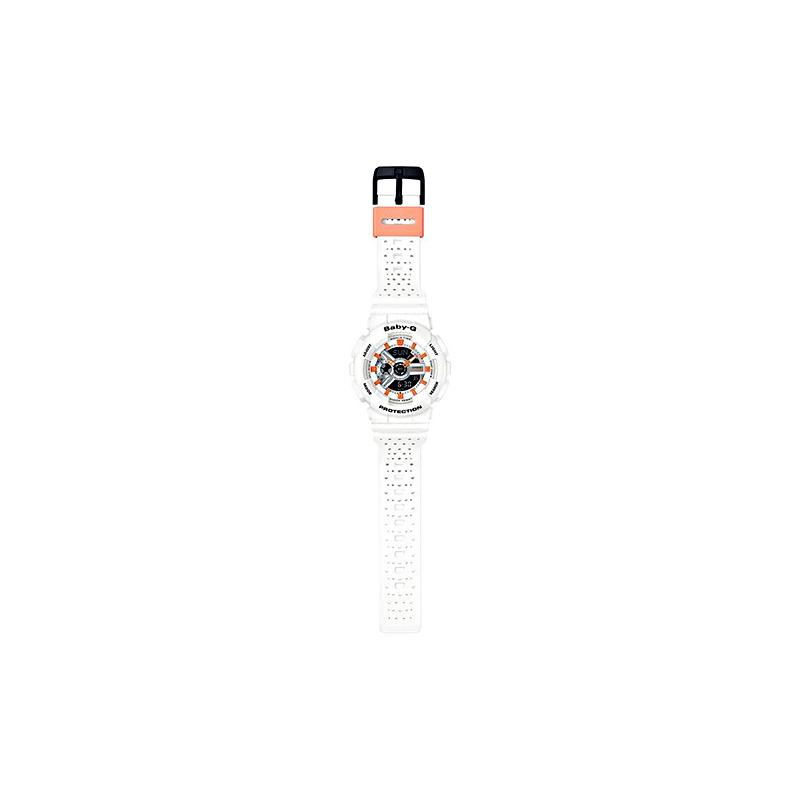 Casio BABY-G Серия тематических часов Модный тренд Жизненная сила Уличный стиль Классика Стрелочный двойной дисплей Спортивные Водонепроницаемые Кварцевый механизм Ремешок из смолы BA-110PP-7A2