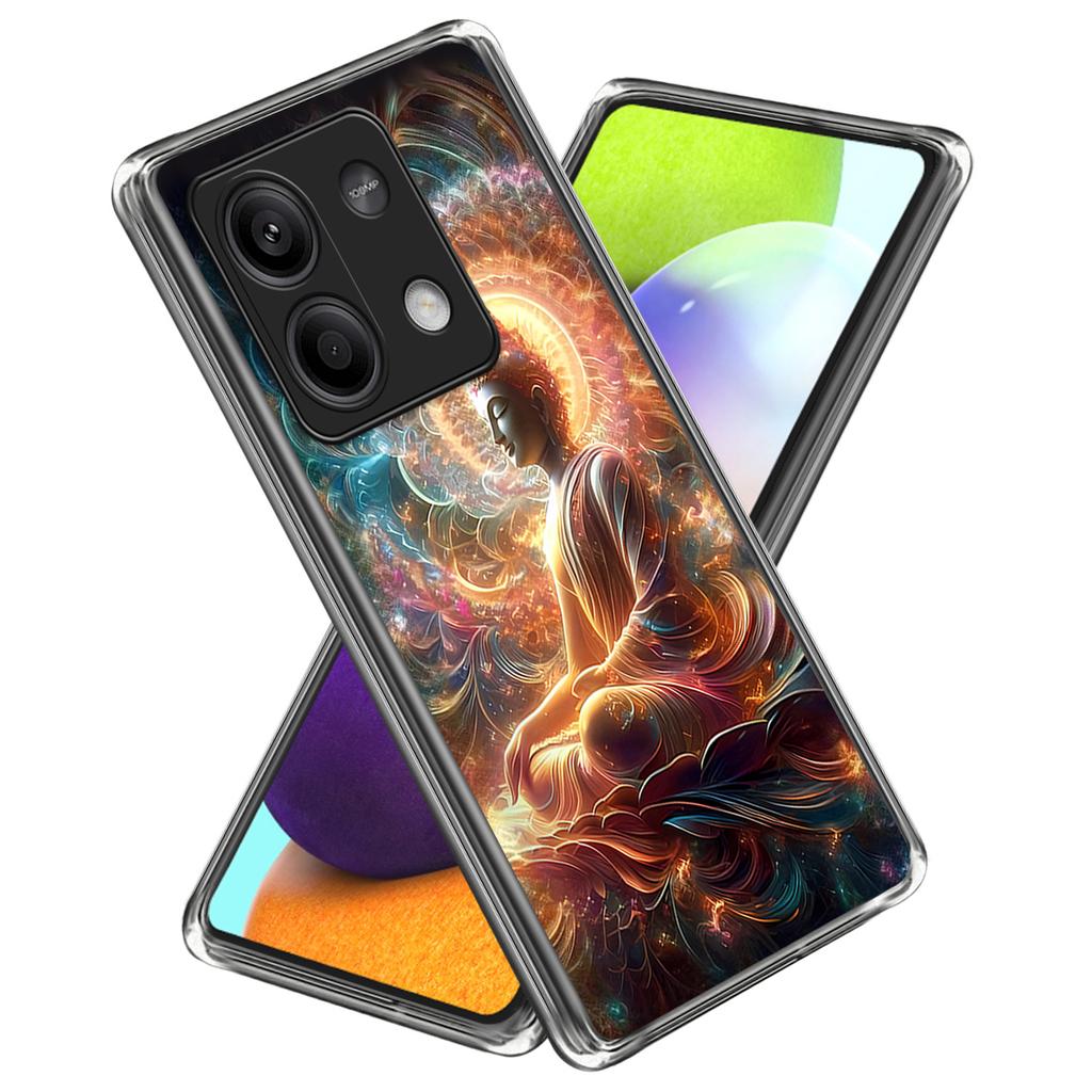 Чехол для Xiaomi Redmi Note 13 5G, амортизирующий ТПУ с принтом