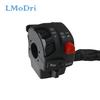 LMoDri 7/8" Motorcycle Handlebar Switch Assembly Engine Electric Start Kill Horn Headlight Fog Light Push Button Switch For