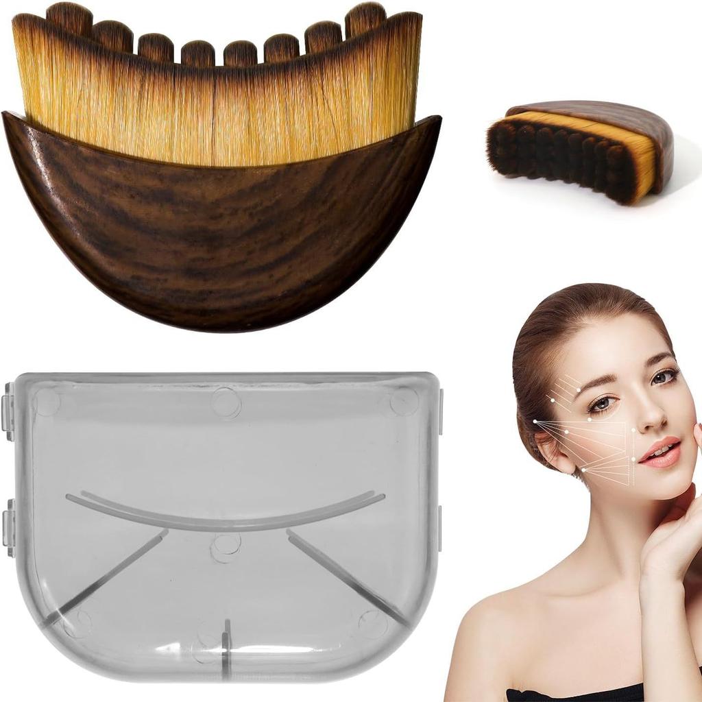 Facial Lymphatic Contour Brush, Multifunctional Brush for Eye and Neck Care