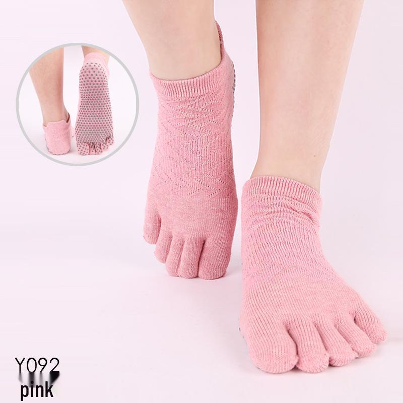Носки ToeSox с открытой спиной, нескользящие, для йоги и пилатеса, с пятью пальцами — всесезонное качество