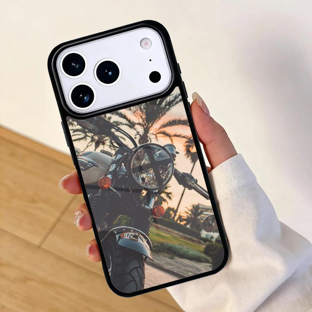 Best Latest Cool motorcycle Mobile Phone Case for IPhone 17 AIR 16pro Max 15 14 13 12 11 Bumper Cover