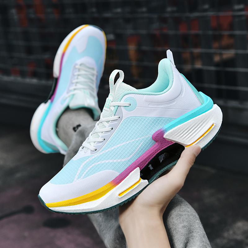 Running Shoes Women Flat Soft Mesh Breathable Tennis Shoes 2024 New Luxury Design Casual Couple Sneakers for Men and Women