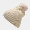 New Autumn and Winter Outdoor Cold and Warm Hat Gloves Scarf Three-piece Set Solid Color Knitted Hat Set