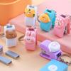 Mini Cartoon Student Supplies Size 10 Staples Stapler Key Chain Mini Stapler Stapler Binding Tools