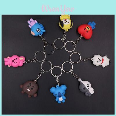 Очаровательный акриловый брелок Bt21, аниме, мультфильм, кавайный кулон, подарок, модный дизайн, прочный материал