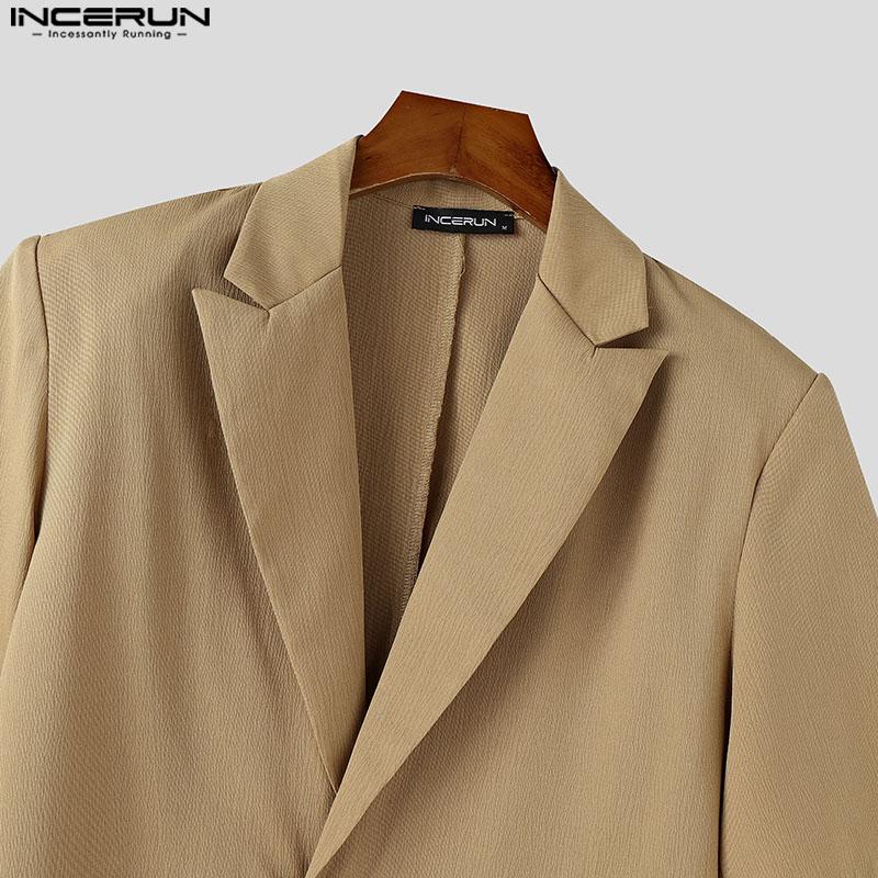 INCERUN Мужские летние рубашки свободного покроя с V-образным вырезом и коротким рукавом на одной пуговице